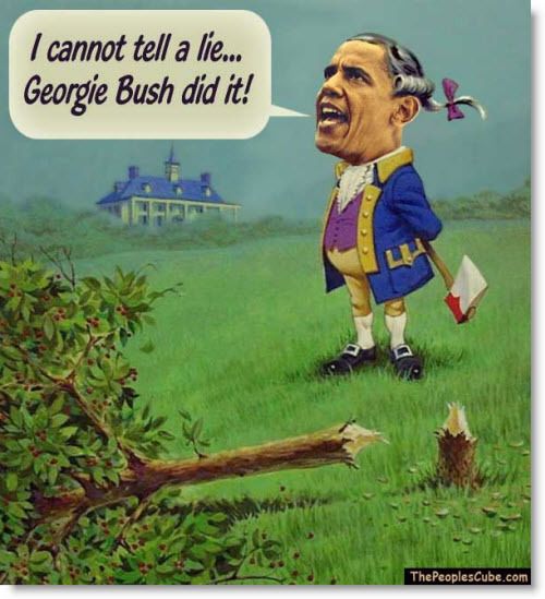 Revenge of the Simple:  How George W Bush Gave Rise to Trump Obama-cherry-tree-georgie-bush-did-it_zpsx40lgrcp