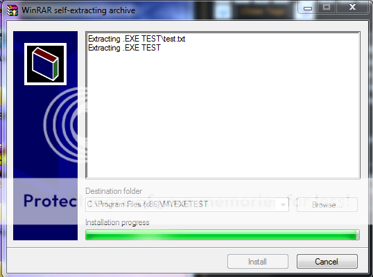 [TUT] Making a .exe extractor/Installer Useing WinRAR. [TUT] 7-1