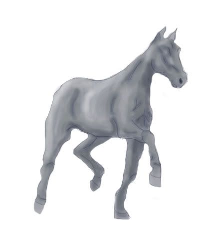 caballo rosaxD Gris