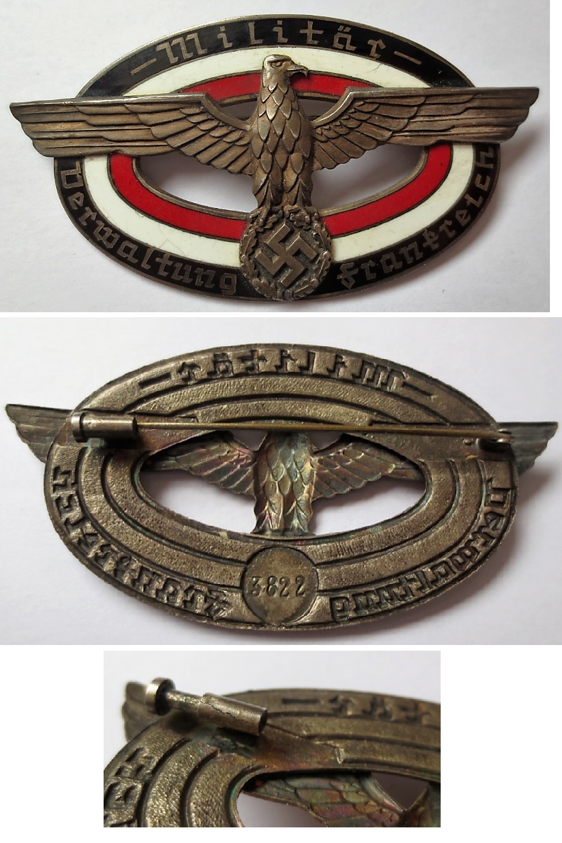 Insigne Militar Verwaltung Frankreick Militar