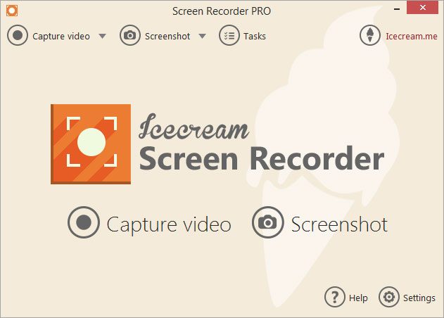 Icecream Screen Recorder افضل برنامج تصوير الشاشة Main