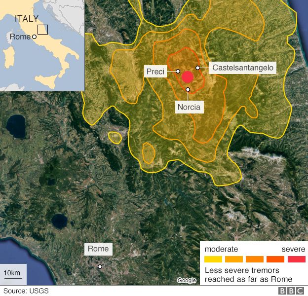 Izrael preko HAARP trese Italiju _92153818_italy_norcia_quake_301016_v2