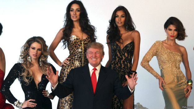 Donald Trump junto a sus reinas 150701162208_trump_reinas_624x351_reuters