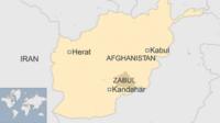 Afghanistan kidnap video: Hostage beheaded 'by Uzbek gunmen' _81206194_afghan_heratkandahar