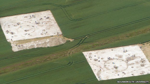 Pre-Roman town found during Bournemouth University dig _84217779_durotrigesdig-aerialshot