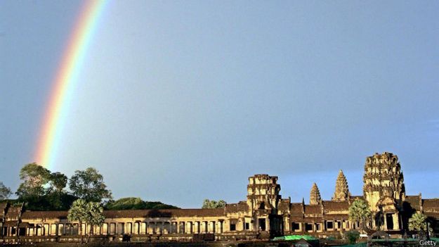 Cómo los rayos láser revelaron la Atlántida de la jungla 140924162340_angkor_arcoiris_624x351_getty