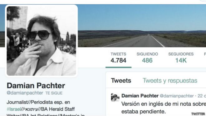 Polémica en Argentina por salida del país de un periodista que investigó el caso Nisman 150125020814_pachter_624x351_twitter