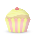 ايقونات كوب كيك Cupcake Icons  Cupcake-cake-vanilla-icon