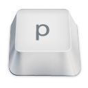 ايقونات ازرار الكبيورد كاملهـ !! Keyboard Keys Icons Letter-p-icon