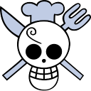 ايقونات ون بيس ( شعاارات القارصنه ) One Piece Manga Jolly Roger Icons Sanji-icon