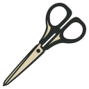 ايقونات تصميم - ادوات تصميم المهندس Vintage Icons by DesignContest (49 icons) Scissors-icon