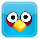  ايقونات انجري بيرد على شكل مربعات Blue-bird-icon