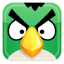  ايقونات انجري بيرد على شكل مربعات Green-bird-icon