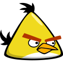 ايقونات اللعبه الشهيره الطيور الغاضبه Angry Birds بصيغه PNG  Angry-bird-yellow-icon