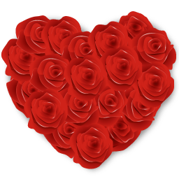    منتديات دريفن للشباب , Driven for youth  Flowers-Heart-Roses-icon