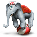 ايقونات سيرك Circus Icons Elephant-icon