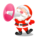   « ξـآلـمٍ الأيٍقُوًنآآأًًُتً » Santa Icons Santa-shouting-megaphone-icon