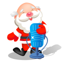   « ξـآلـمٍ الأيٍقُوًنآآأًًُتً » Santa Icons Santa-singing-microphone-icon