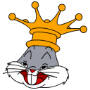 ايقونات لوونى المتنوعة Bugs-Bunny-King-icon