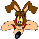 ايقونات لوونى المتنوعة Wile-E-Coyote-Smiling-icon