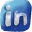 ايقونات الشبكات الاجتماعيه برسم اليد !! Hand Drawn Social Icons Linkedin-icon