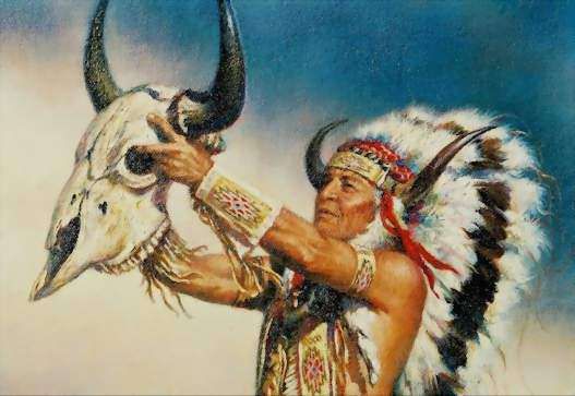 Les Peintures des Sioux Chef-chaman