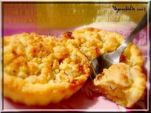 Tartelettes Crumble Crème à la mirabelle (VGL) Mirabellecrumble_001