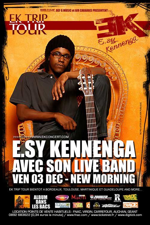 E.SY KENNENGA EN LIVE | 03 DECEMBRE AU NEW MORNING | Rectoesyweb