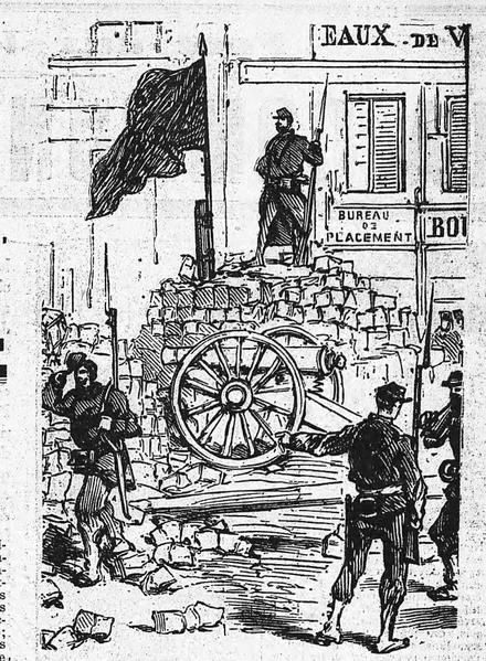 Opérations   contre   la   Commune. (MARS-JUIN 1871) Huma-17-3-35-la-commune