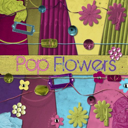 Pop Flowers Preview-frebie-pop