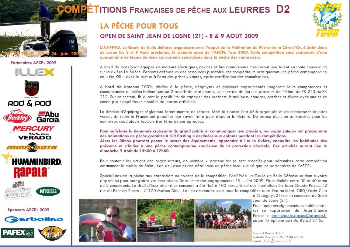 Open De Saint Jean De Losne (21) Comptant Pour L'afcpl Tour Page-afcpl