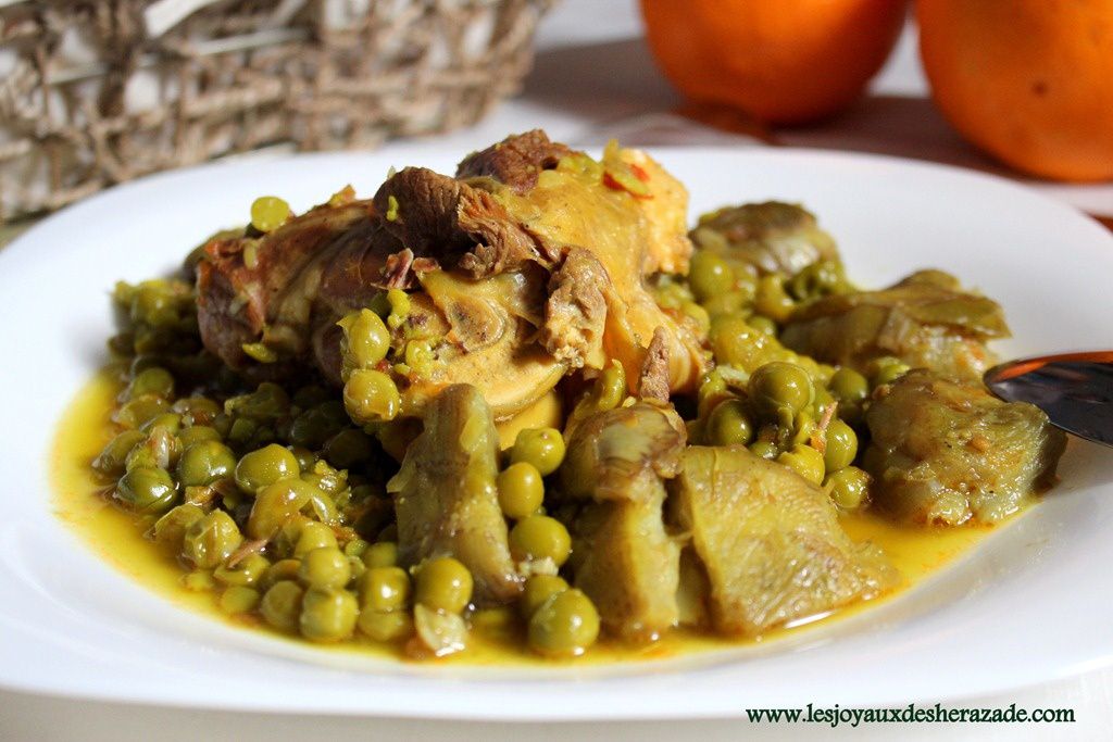 أكلاتت ~ رمضانية .. Tajine-petits-pois-artichauts_2