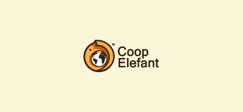 Những mẫu thiết kế logo mới lạ và sáng tạo #1 7-coop-elefant