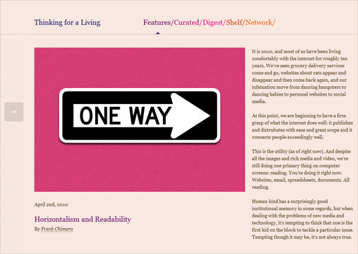 Các xu hướng thiết kế web trong năm 2010 Oneway