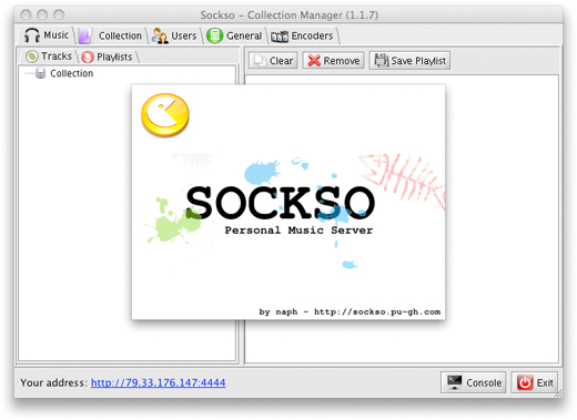 SOCKSO: il tuo server musicale gratuito Sockso