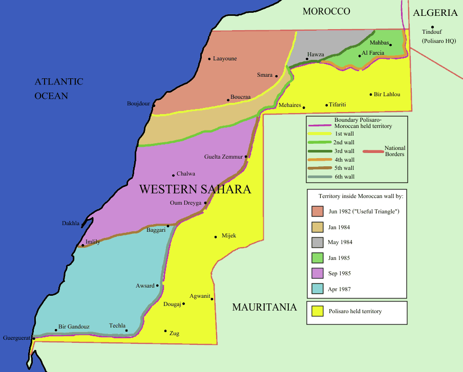 Le conflit armé du sahara marocain - Page 25 Western_sahara_walls_moroccan