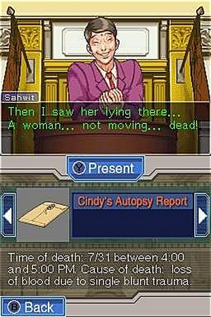 Programmation sur AGS Apollo Justice: Ghosts And Murders Gysads004