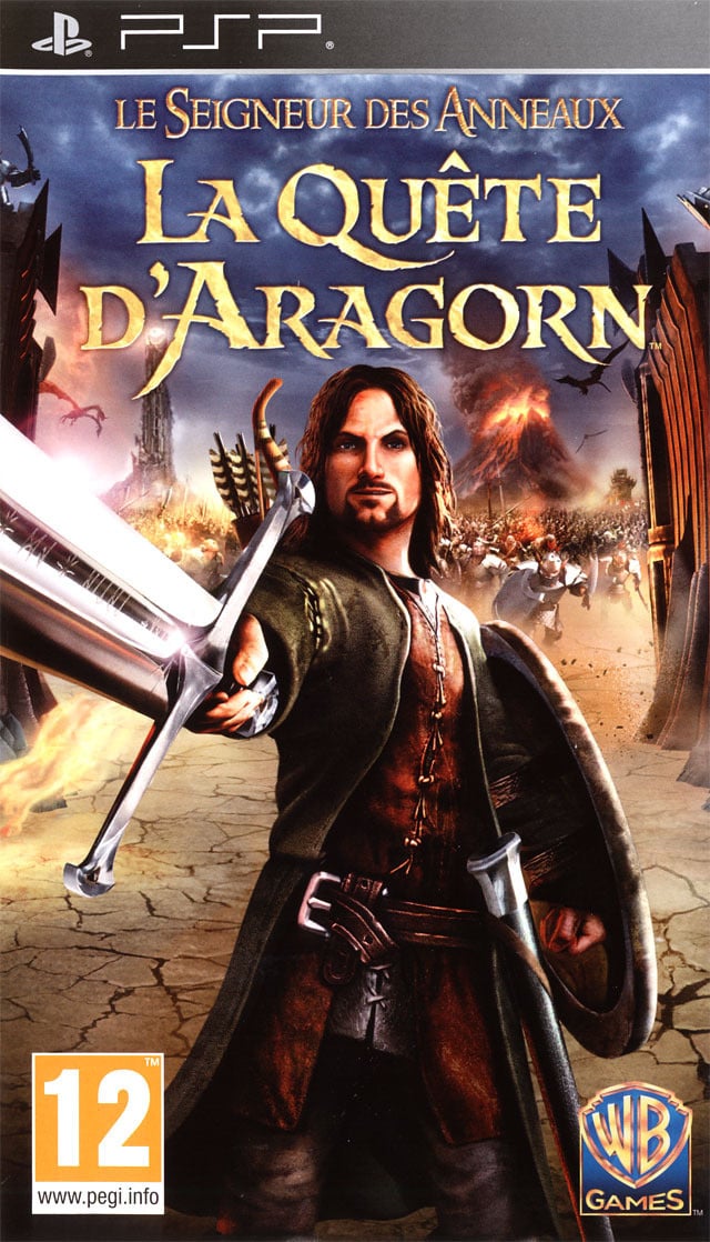  5 العاب رائعة للمدلل الصغير روابط شغالة و مباشرة Jaquette-le-seigneur-des-anneaux-la-quete-d-aragorn-playstation-portable-psp-cover-avant-g