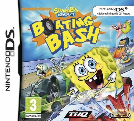 SpongeBob SquarePants Boating Bash EUR MULTi2 NDS [DF]  Jaquette-spongebob-s-boating-bash-nintendo-ds-cover-avant-g