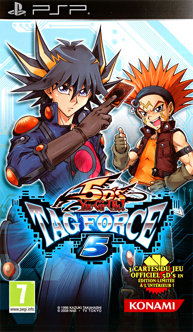 Présentation de Yu-Gi-Oh! 5D's Tag Force 5 Jaquette-yu-gi-oh-5d-s-tag-force-5-playstation-portable-psp-cover-avant-g