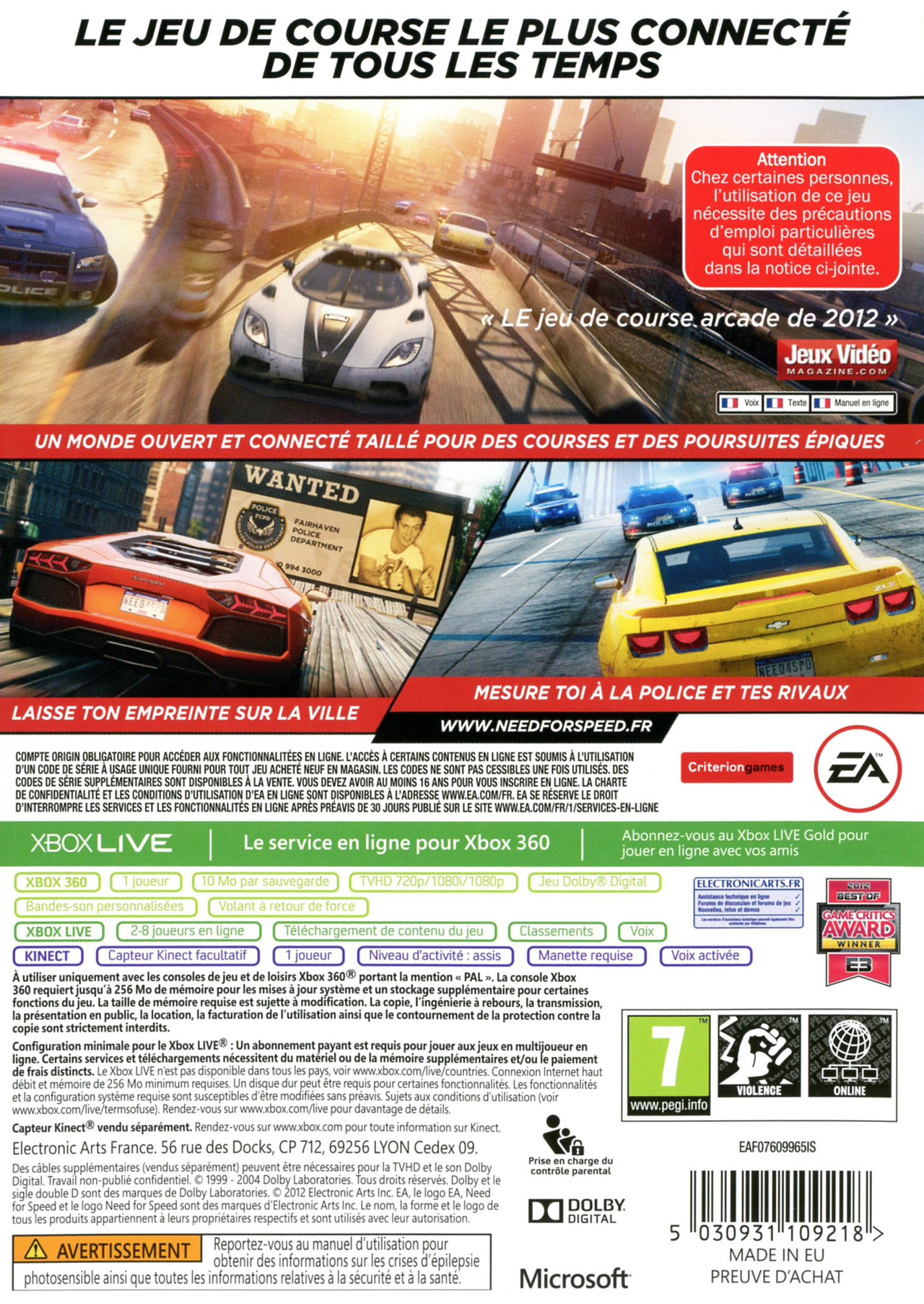  ( لقد عدت !) Need For Speed : Most Wanted { مِنْ رَفْعِي } ..! Jaquette-need-for-speed-most-wanted-xbox-360-cover-arriere-g-1351611797