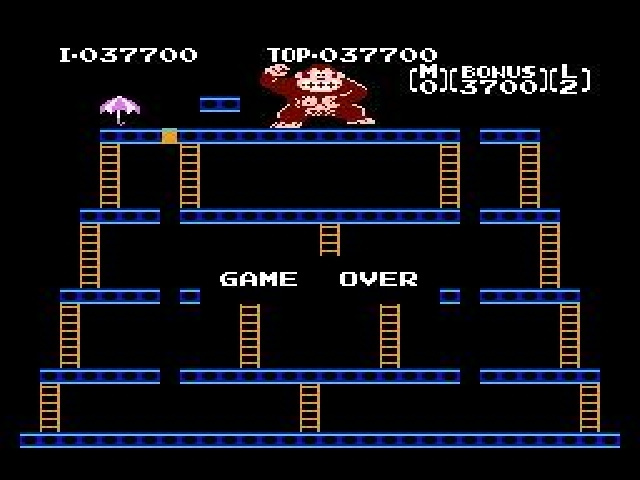 Donkey Kong (NES) : bravo à Jadoremario et à Parhack ! Dokons012