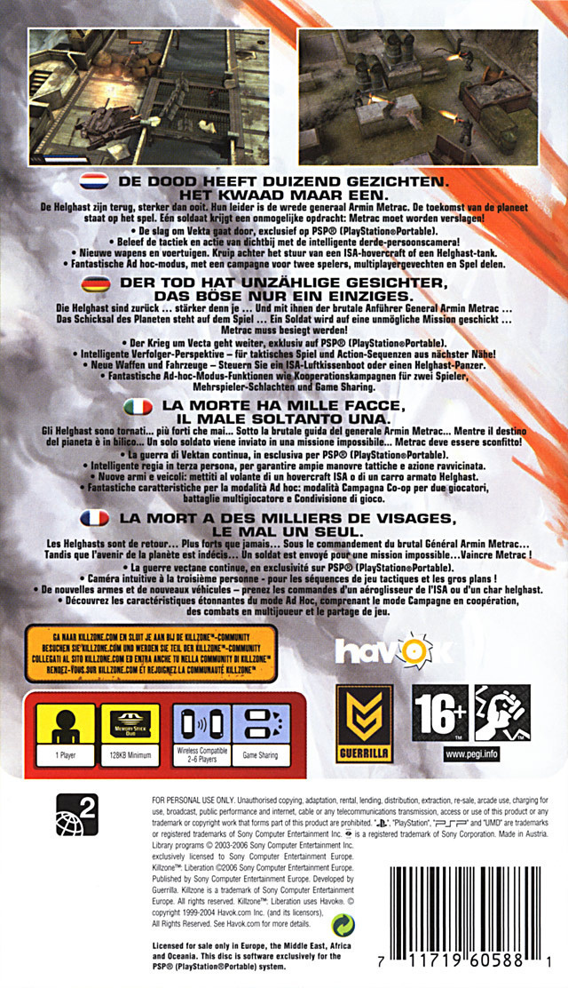 [Test] Killzone Libération - 2006 - PSP Kilipp0r
