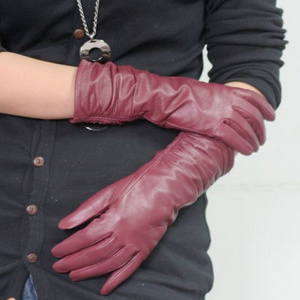 تشكيلة رائعة  من  القفازات للبنوتات  Fashion-Long-Design-Dress-Leather-Gloves-for-Women