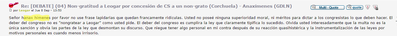 (Caso 004) - Denuncia akashapeke c. Leogar. [Reglamento del Foro Unificado] 40c0a8348e1741088db558f335a50c8e