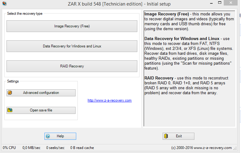 Zero Assumption Recovery X build 548 Technician Edition  Afd030b96a2d47d49e1300a2e5abf60c