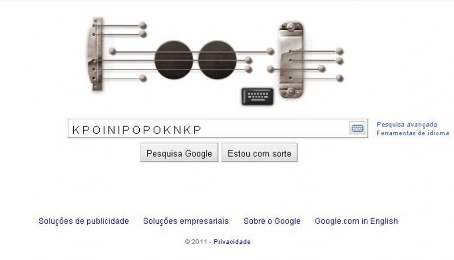 Google homenageia Les Paul com guitarra interativa na home ... F_52159