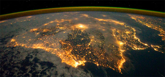 La Península Ibérica, a toda luz desde el espacio 1324924081216tierra