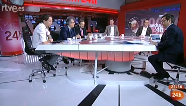 Los sindicatos de RTVE piden la dimisión del director del 24 Horas que entrevistó a Pablo Iglesias 1417964618076pablogalc4