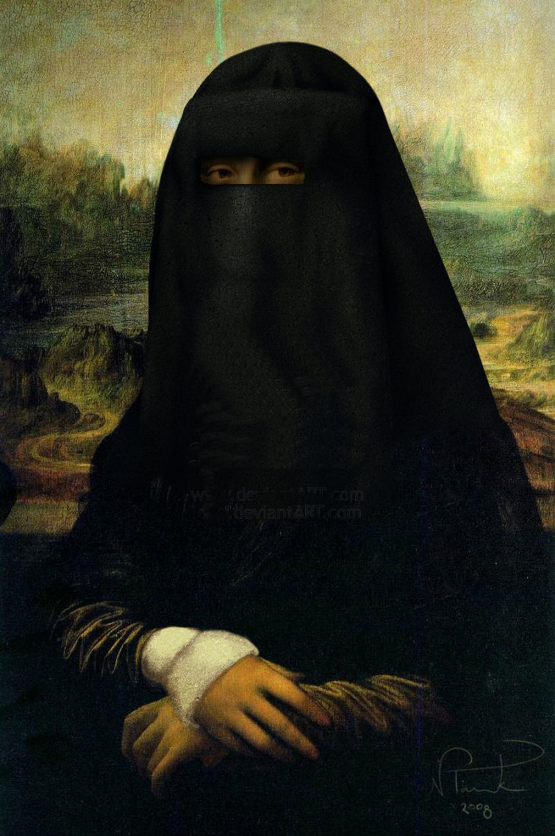 Arábia Saudita construirá cidade exclusiva para mulheres que querem trabalhar Mona_lisa_burca